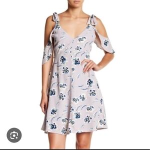Astor :Floral Cut-Out Sleeve Dress